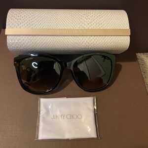 Jimmy Choo Tortoise Shell Sunglasses (JC logo on side)